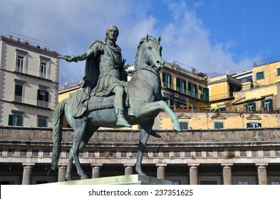 Statue Of Charles III Of Spain, Naples, Italy