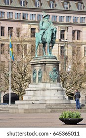 Statue Of Charles X Gustav In Malmo, Sweden