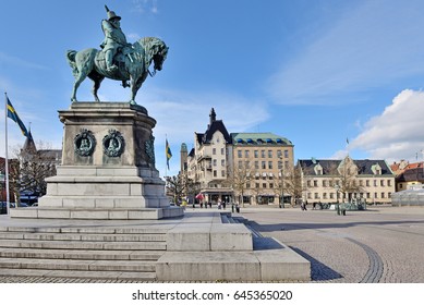 Statue Of Charles X Gustav In Malmo, Sweden