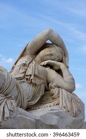 A Statue Of Cleopatra At The Palace Of Versailles In France