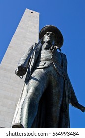 Statue Of Colonel William Prescott At The Bunker Hill Monument