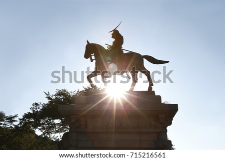 Statue of date masamune