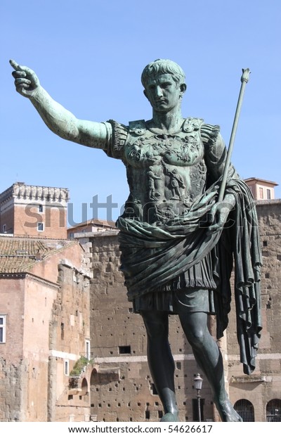 Statue Emperor Augustus Rome Italy Stock Photo (Edit Now) 54626617