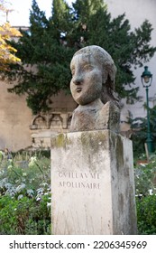 Statue Of The Ex-wife Of Picasso In The Center Of Paris, Close-up.