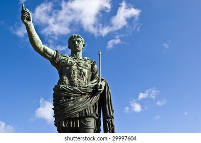 Statue Of The Famous Roman Emperor Julius Caesar