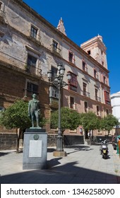 Statue Of Francisco De Miranda, Plaza De España, Cadiz, Spain October 4th 2017