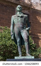 Statue Of Francisco De Miranda, Plaza De España, Cadiz, Spain October 4th 2017