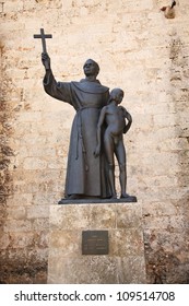 Statue Of Fray Junipero Serra In Havana Cuba