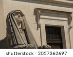 Statue in Front of the House of the Temple; a Masonic Temple in Washington, D.C
