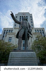 Statue Of George Vancouver, Vancouver City Hall, Canada