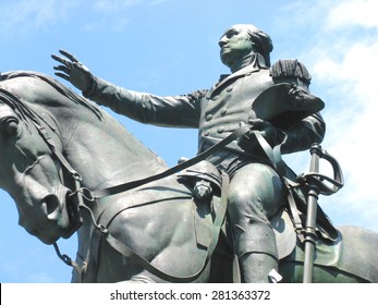 Statue Of George Washington In Union Square, New York City