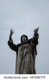 Statue Of Girolamo Savonarola In Ferrara