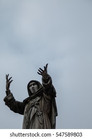 Statue Of Girolamo Savonarola In Ferrara