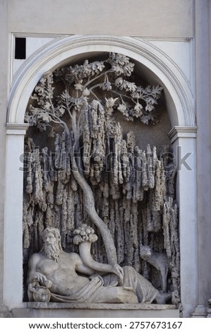 Statue of the Goddess Juno in Piazza delle Quattro Fontane, Rome, Italy