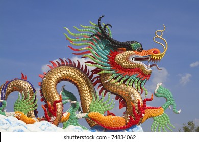 Statue Golden Dragon China