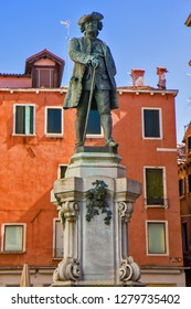Statue of the great Italian playwright and librettist Carlo Goldoni in Venice