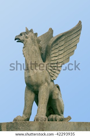 Statue of a griffin on the Mithridates staircase, Kerch