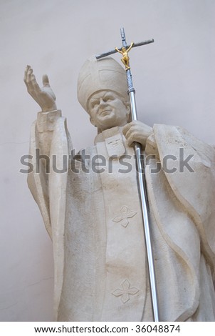statue of joannes paulus