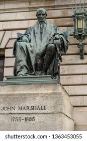 Statue Of John Marshall,  Fourth Chief Justice Of The United States From 1801 To 1835.