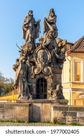 Statue Of John Of Matha, Felix Of Valois And Saint Ivan