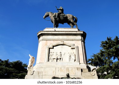 The Statue Of Jose Gervasio Artigas In Montevideo, Uruguay.