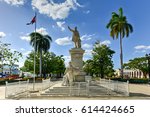 Statue of Jose Marti in the Jose Marti Park, the main square of Cienfuegos (UNESCO World Heritage), Cuba.