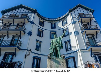 Statue Of Juan Sebastian De Elcano, Getaria, Basque Country