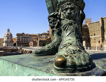 Statue of Julius Caesar Augustus in Rome, Italy