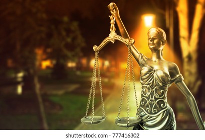The Statue of Justice concept