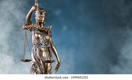 Statue of Justice - lady justice, Justitia the Roman goddess of Justice