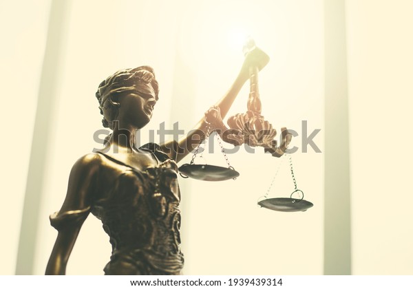 The\
Statue of Justice symbol, legal law concept\
image