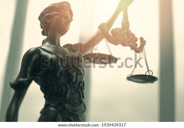 The\
Statue of Justice symbol, legal law concept\
image