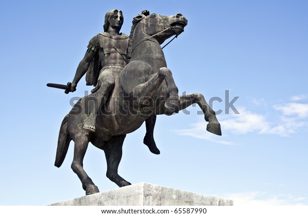 Statue King Alexander Great Thessaloniki Greece Stock Photo (Edit Now ...