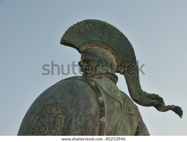 Statue King Leonidas Sparta Greece Stock Photo Edit Now