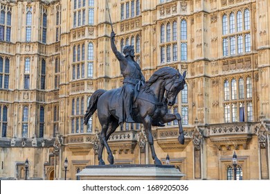 Statue Of King Richard The Lionheart In London