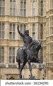 Statue Of King Richard The Lionheart, London England