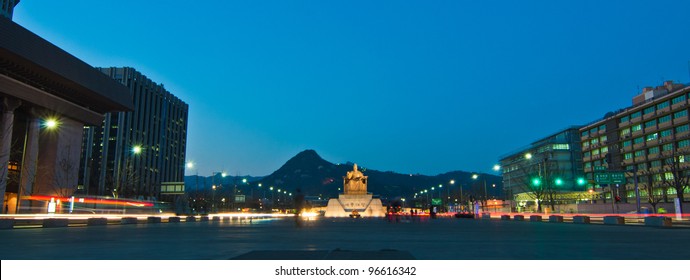 Statue Of King Sejong, Seoul, Korea