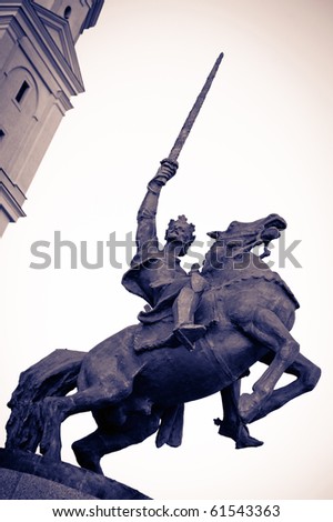statue of King Svatopluk in Bratislava, Slovakia