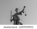 Statue of Lady Justice (Justitia) in Frankfurt, Germany