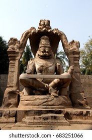 Statue Lakshmi Narasimha Temple Vijayanagara Hampi Stock Photo ...