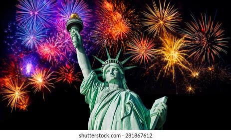 1,837 Statue Of Liberty Fireworks Images, Stock Photos & Vectors ...