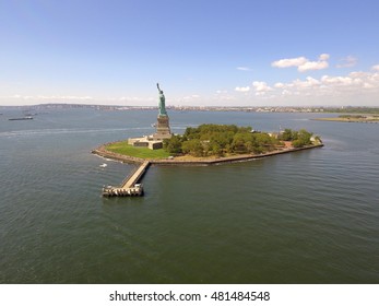 Statue Of Liberty Aerial Photo