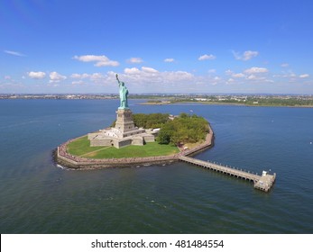 Statue Of Liberty Aerial Photo