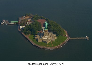 Statue Of Liberty Aerial View