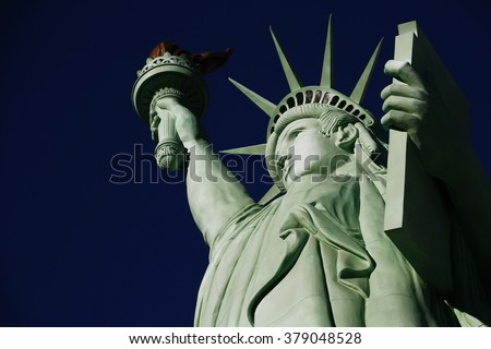 The Statue of Liberty is a colossal copper statue designed by Auguste Bartholdi a French sculptor was built by Gustave Eiffel.DELTA0816