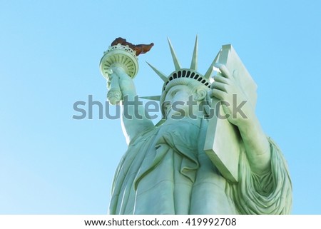 The Statue of Liberty is a colossal copper statue designed by Auguste Bartholdi a French sculptor was built by Gustave Eiffel