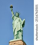 The Statue of Liberty Enlightening the World. Usa National Monument. Recognized as a universal symbol of freedom and democracy. National Park Service.