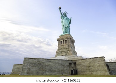 Statue Of Liberty Island By Dawn