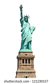 Statue of Liberty - isolated on white - Shutterstock ID 121230157