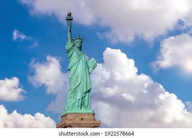 The statue of Liberty in Manhattan, New York City in USA
